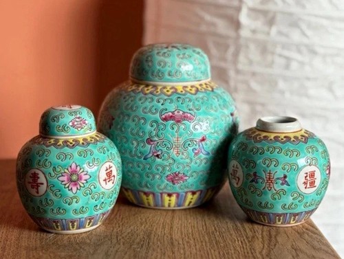 Vintage chinese turquoise mun - chinese,