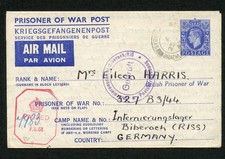 GB Prisoner of War Post - Letter Form sent Brackley UK to German PoW Camp 1943