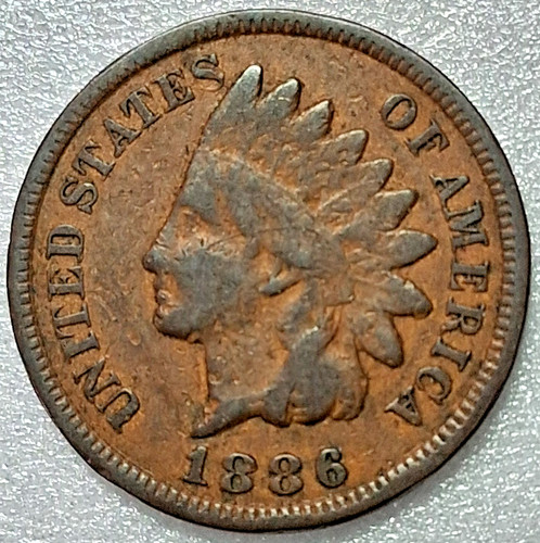 1886 type indian head cent - type,