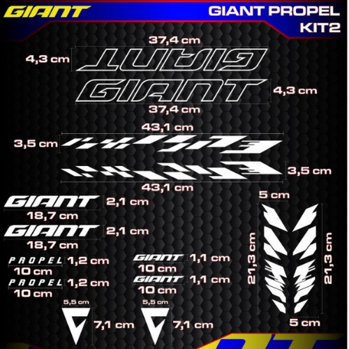 Giant propel vinyl decals - giant,