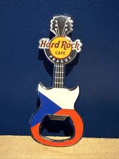 Hard Rock Cafe Prague Guitar Bottle Opener and Fridge Magnet