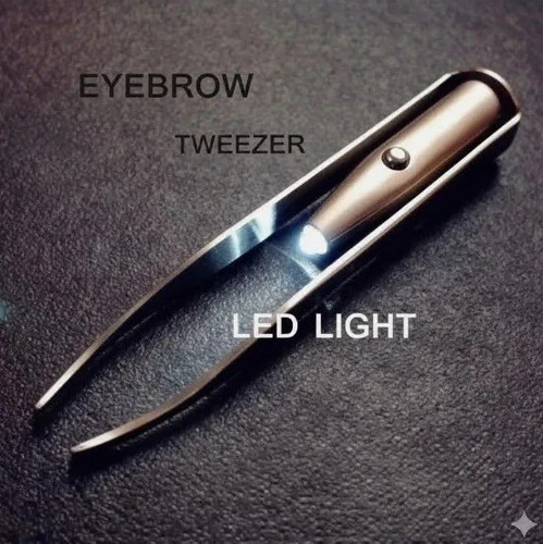 1pc tweezer with led light - with,