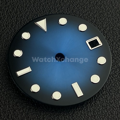 5mm blue black watch - blue, dial