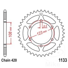 JT Rear Sprocket 53 T 420 P