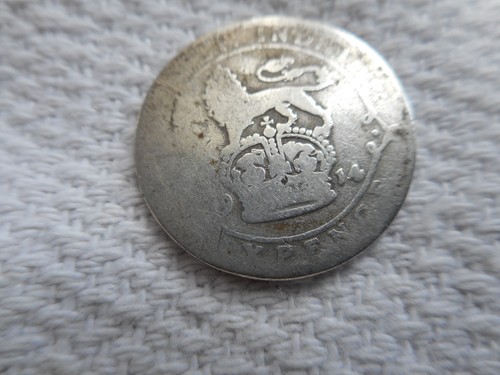 1914 george silver sixpence - v,
