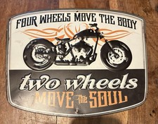 Open Road Motorcycle Metal Sign Plaque