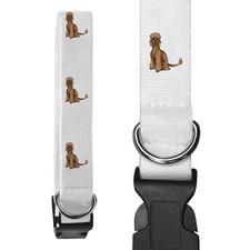 Large 'Red Poodle' Dog Collar (PR00025766)