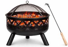 Outdoor fire pit bbq with - bbq,