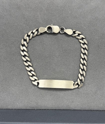 925 silver oxidized mens cuban - 925,