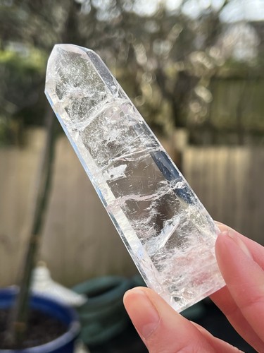 Clear quartz point - point, wand