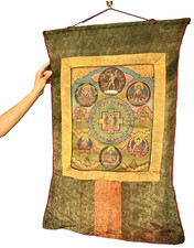 Tibetan mandala thangka - tibetan,