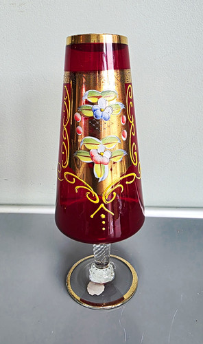 Vintage bohemian ruby - bohemian, red