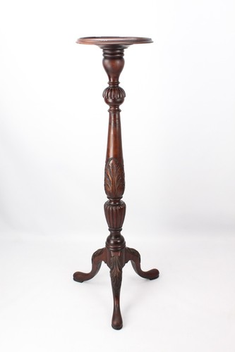 Tall edwardian mahogany plant - tall,