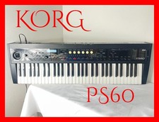 KORG PS60 Performance Synthesizer 61-Key Music Electronic Keyboard Used Japan