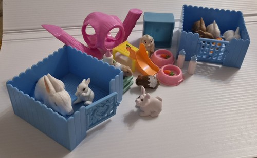 Toy bunnies playset 2 - bunnies, guinea