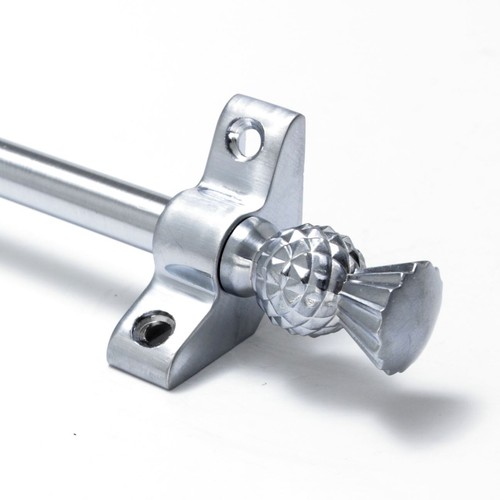 Satin chrome stair - rods,