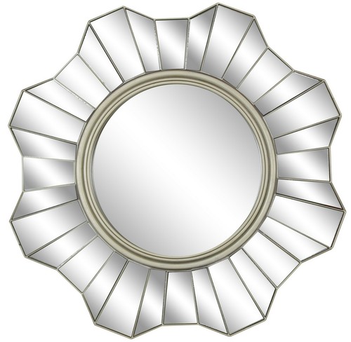 39cm round gold wall mirror - 39cm,