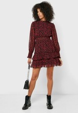 Topshop Tall Star Print Ruffle