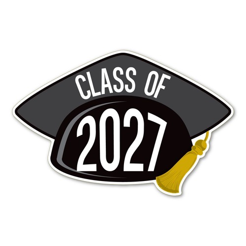 2027 grad cap magnet - 2027,