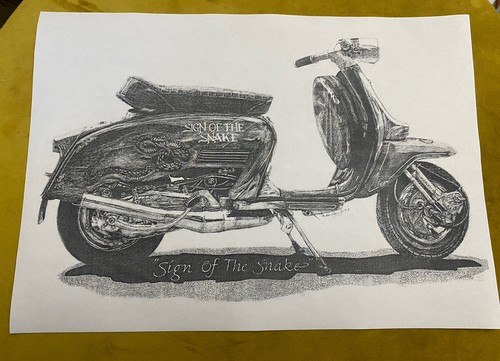 Lambretta 200 sign - sign, the