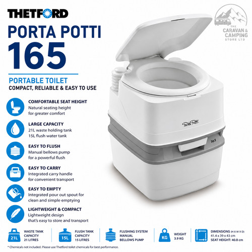 Thetford porta potti - potti, 165
