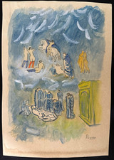 pablo picasso painting on old