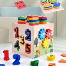 6 in 1 Wooden Activity Cube