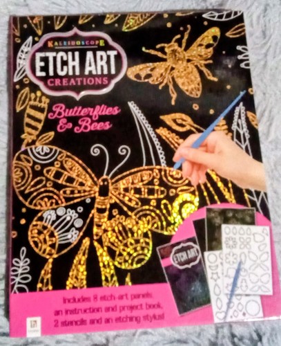 Kaleidoscope etch art - kaleidoscope,