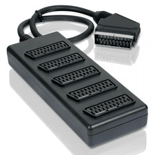 5 Way Scart Splitter Box Video