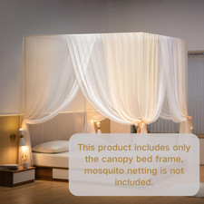 White Bed Canopy Frame W100 X