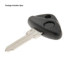 8 Piece Black Motorcycle Key
