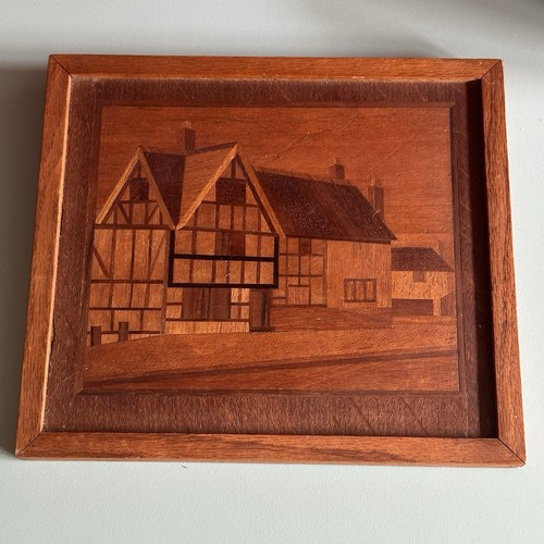 Vintage handmade marquetry - vintage,