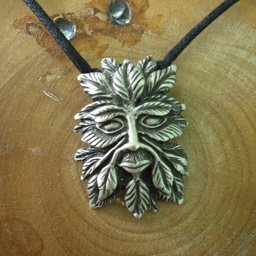Pewter green man - green,