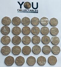 2011 London Olympics 50p Full Set ✨29 Coins✨Football Offside Rule✨Judo✨Tennis.