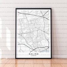 Ealing Map Poster Print