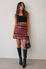 Asos Sequin Multi Stripe Mini