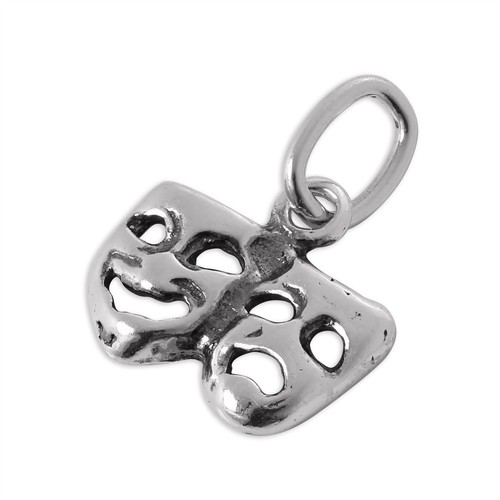 Tiny sterling silver comedy - sterling, &