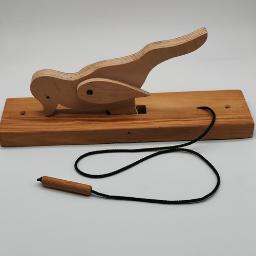 Vintage wooden woodpecker - wooden,