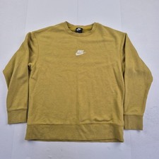 NIKE Sweatshirt Large Yellow