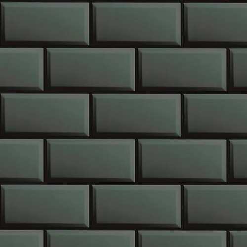 Black subway tile effect - subway,
