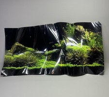 Fish Tank Aquarium Background Decoration Sticker Black Easy Install 61 x 30 cm