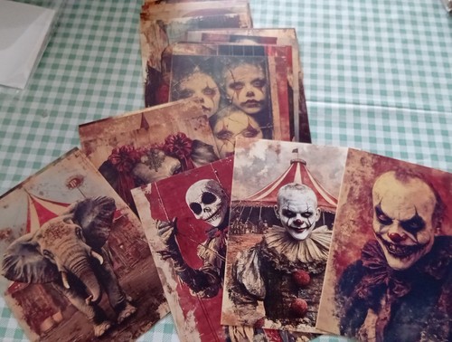 Horror cards post card size - post,