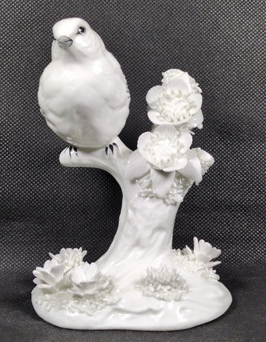 Crown staffordshire white bird - staffordshire,