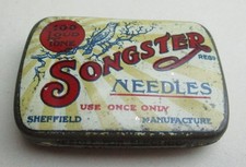 VINTAGE SONGSTER GRAMOPHONE NEEDLES TIN LOUD TONE