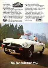 1975 MGB 'GT V8' Convertible Sports Car Advert Vintage Original Print Ad 739/06