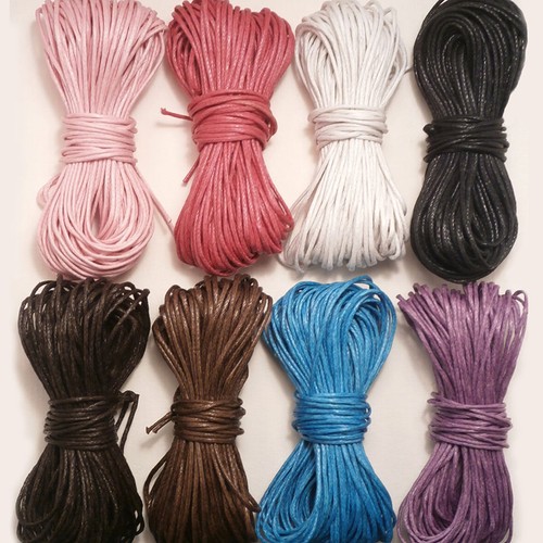 1mm waxed cotton cord - 1mm,