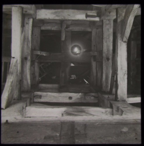 Glass magic lantern slide - glass,