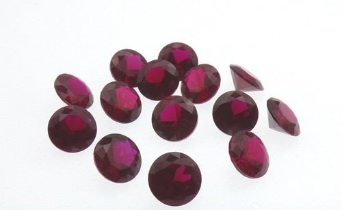 Ruby red corundum round - ruby,