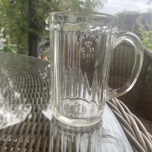 Vintage half pint beer glass - vintage,