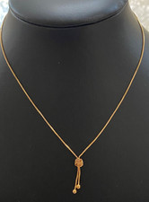 VINTAGE 9CT GOLD BOX NECKLACE